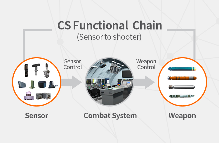 CS Functional Chain (Sensor to Shooter) / Sensor - Combat System - Weapon