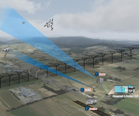 EO·IR 연동 드론 탐지레이다 제품