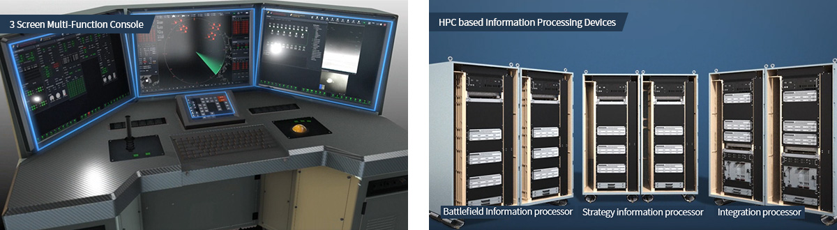 3화면 다기능 콘솔 / HPC기반 정보처리장치